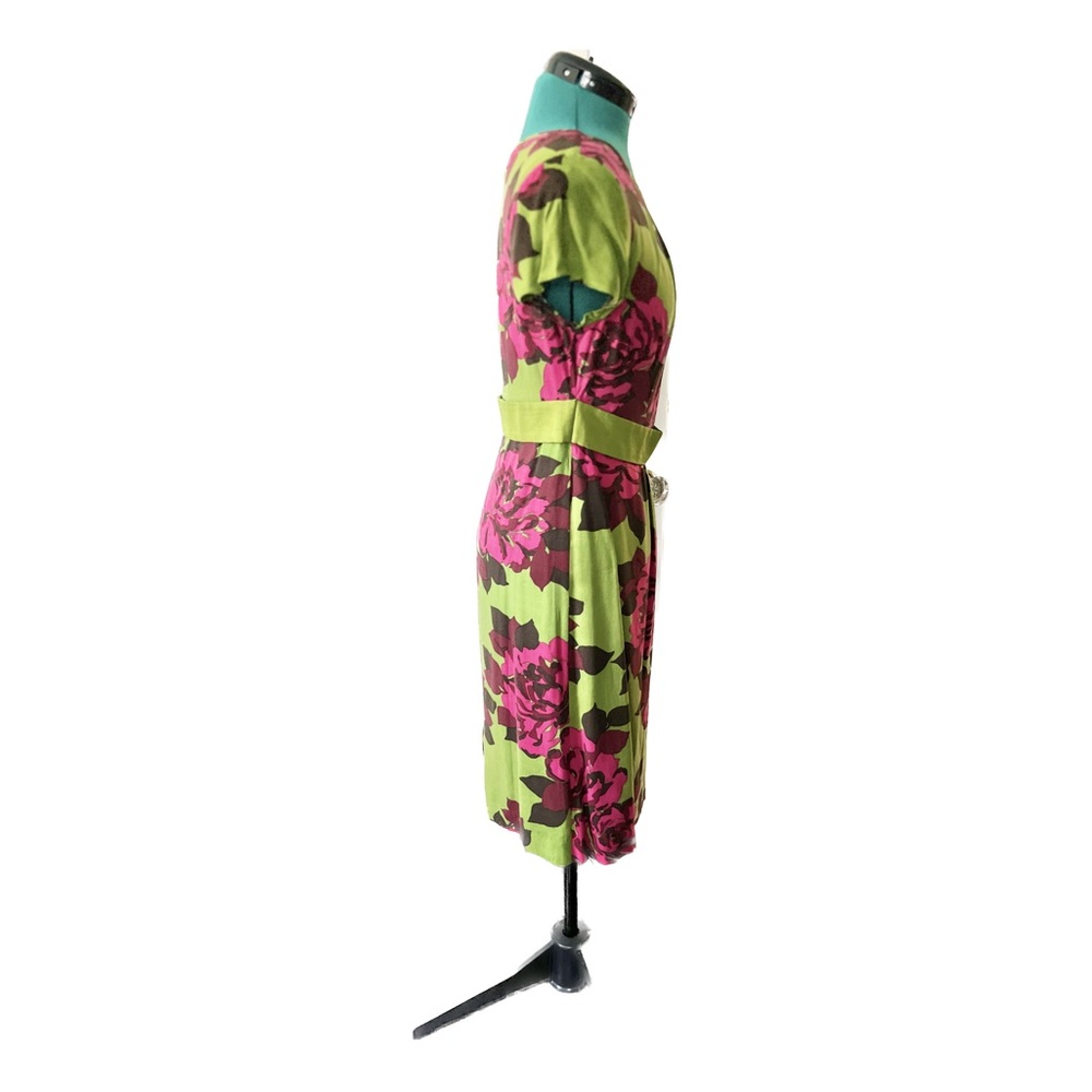 NWOT Boden Floral Green Dress Size 6 Regular - Picture 5 of 8